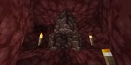 Three ancient debris (Image via Minecraft)